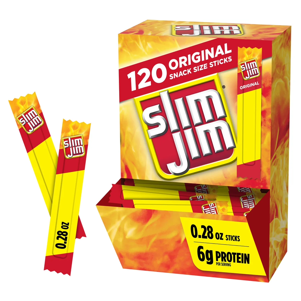 Slim Jim Snack Stick, Original, 0.28 oz, 120 ct - Image 2