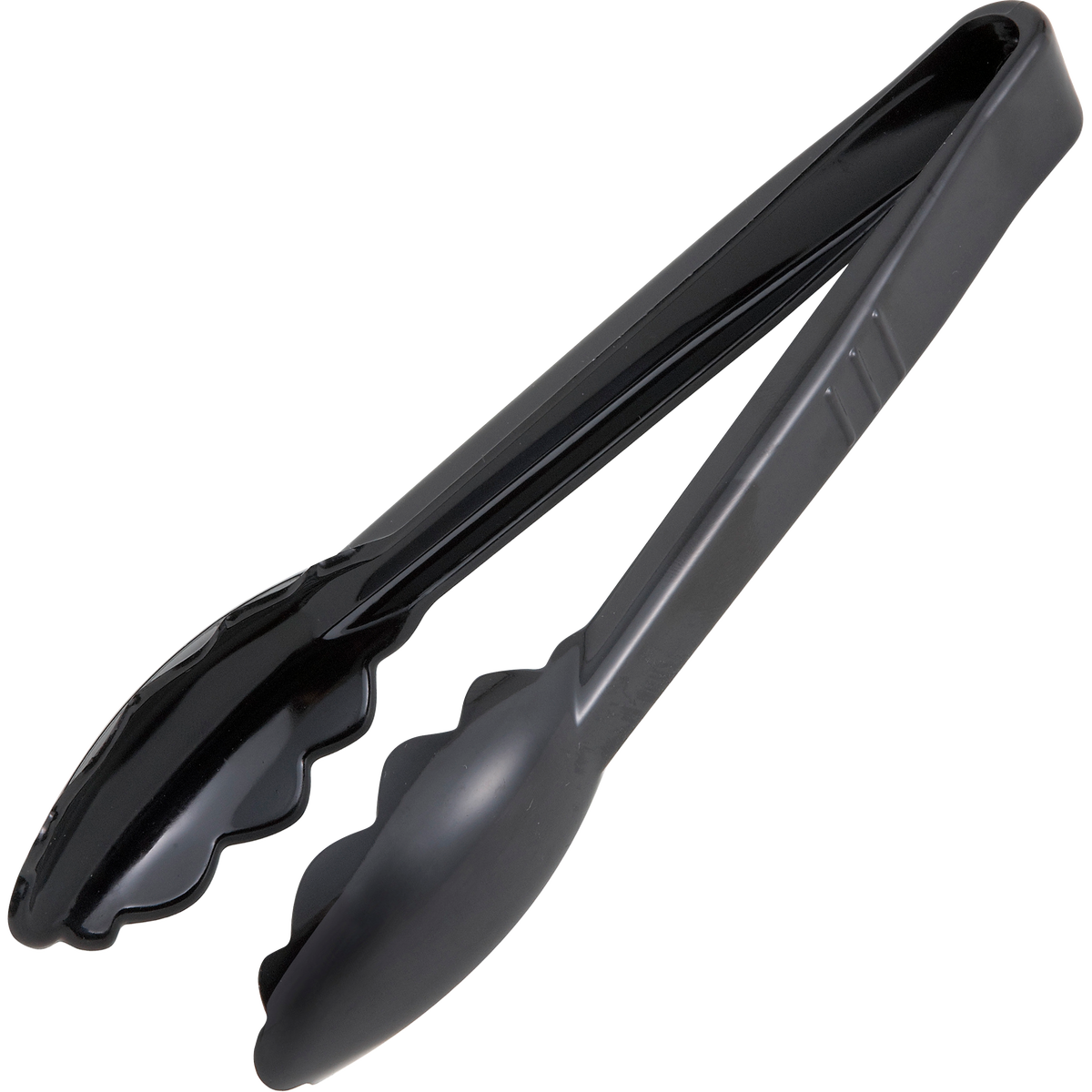 Winco 9" Utility Tongs, Black, 6 ct