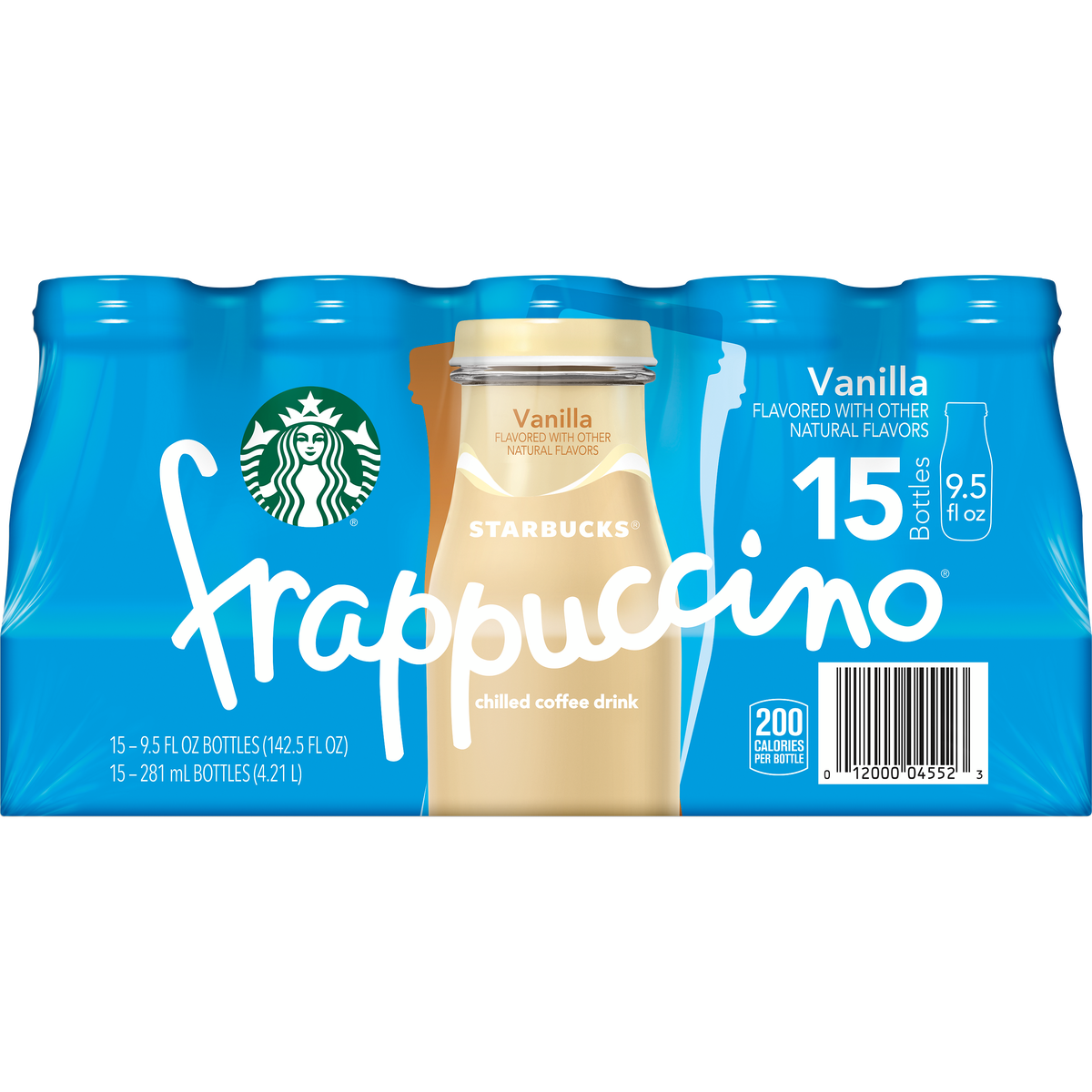 Starbucks Frappuccino Chilled Coffee Drink, Vanilla, 9.5 fl oz, 15 ct - Image 2