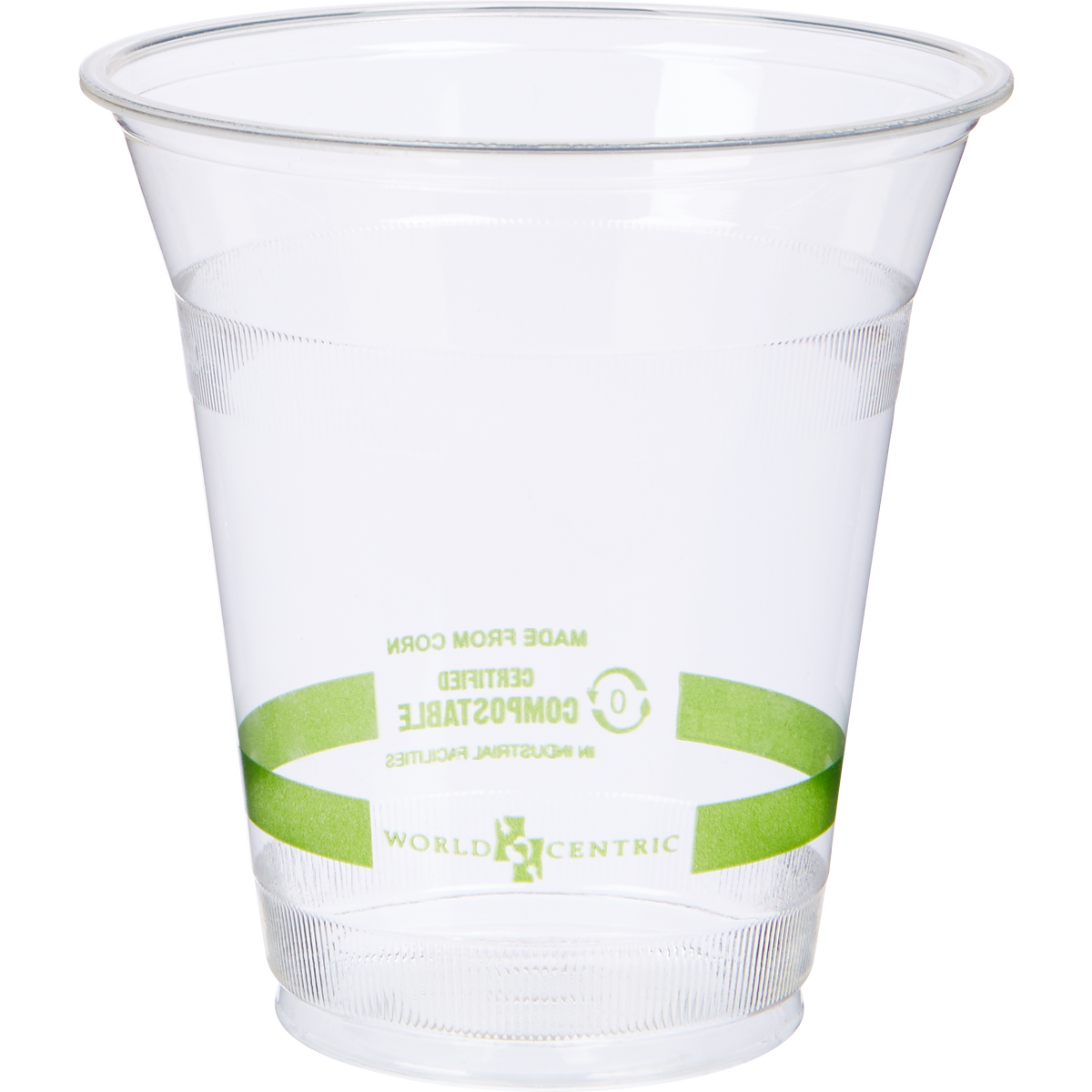 World Centric Compostable Plastic Cold Cups, 12 oz, 200 ct