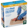 Clear-Touch Food Handling Nitrile Gloves, Medium, Blue, 500 ct