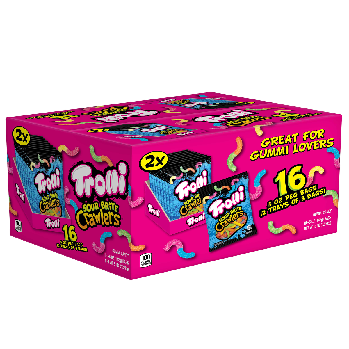 Trolli Sour Brite Crawlers Candy, 5 oz, 16 ct - Image 3