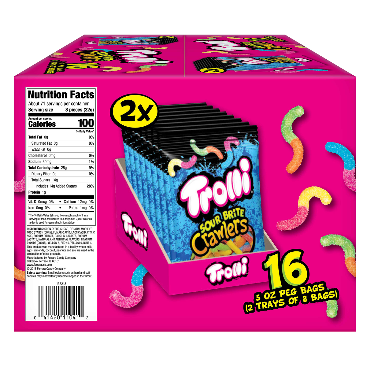 Trolli Sour Brite Crawlers Candy, 5 oz, 16 ct - Image 4