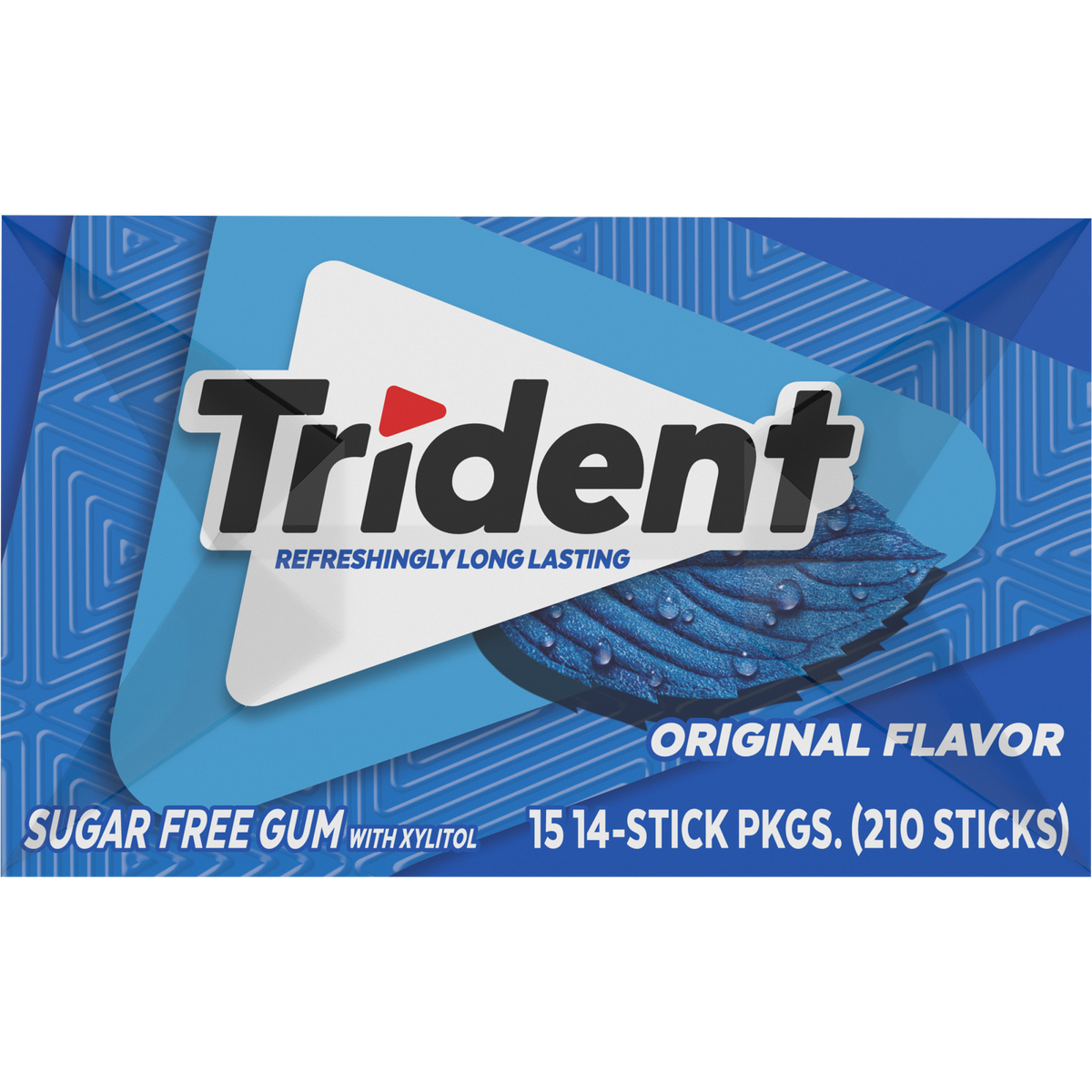 Trident Sugar Free Gum, Original, 14 Pieces, 15 ct - Image 2