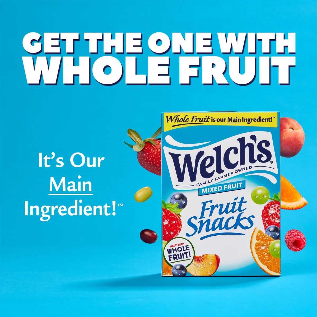 Welch's Fruit Snacks, Mixed Fruit, 0.8 oz, 90 ct - Image 3