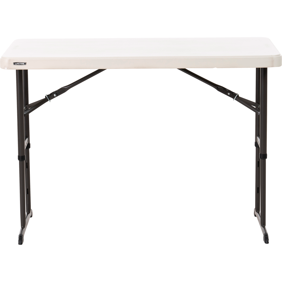 Lifetime Adjustable Height Table, 48"W x 24"D x 24-34"H, Almond