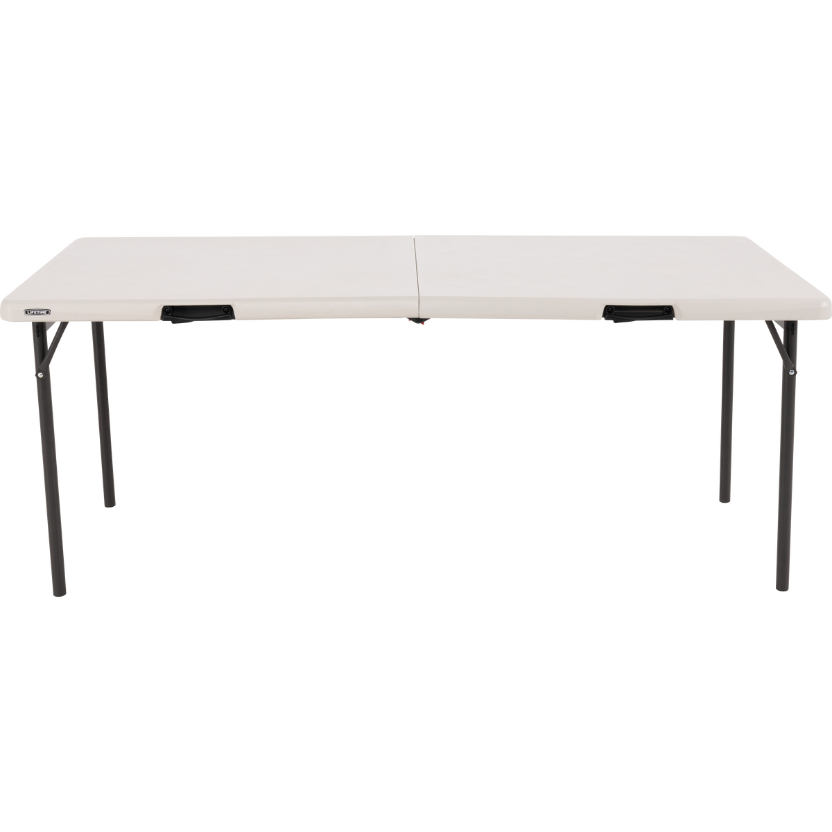 Lifetime Commercial Fold-In-Half Table, 72"L x 30"W x 29"H, Almond