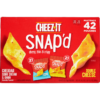 Cheez-It Snap'd Cheesy Baked Snacks, Variety Pack, 0.75 oz, 42 ct