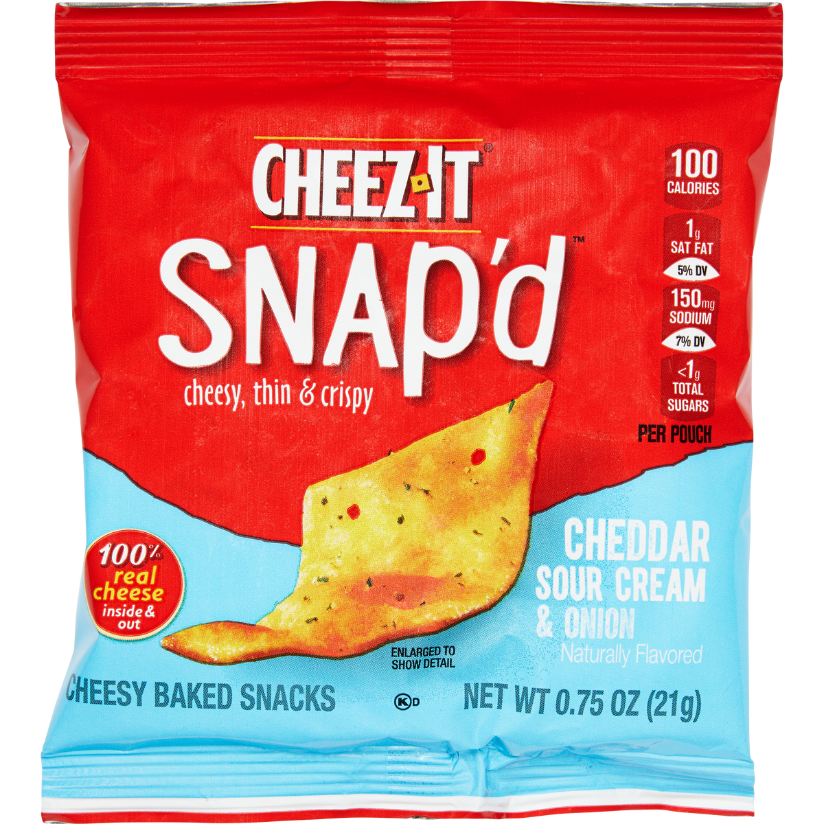 Cheez-It Snap'd Cheesy Baked Snacks, Variety Pack, 0.75 oz, 42 ct - Image 3