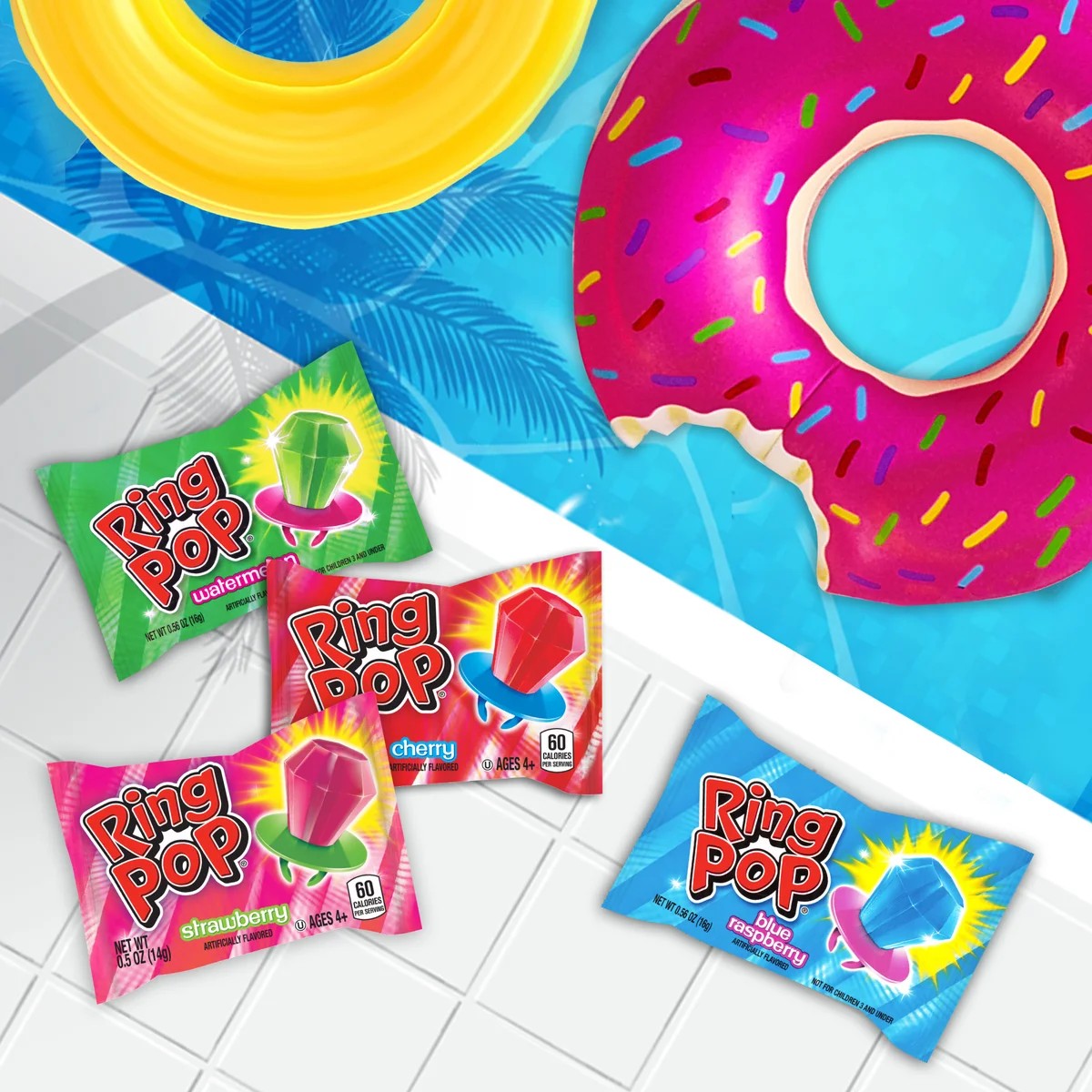 Bazooka Ring Pops, Variety Pack, 40 ct - Image 2