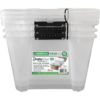 Greenmade InstaView 45 Multi-Use Storage Bin, 45 Quart, Clear, 3 ct