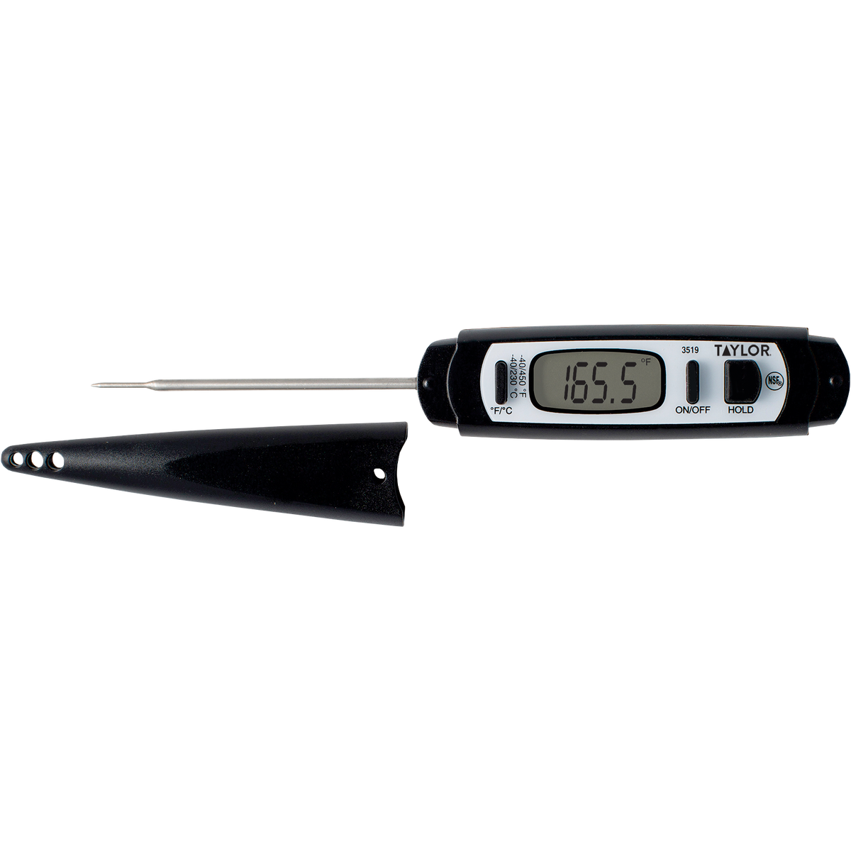 Taylor Waterproof Digital Instant Read Thermometer with Step Down Probe