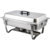 Winco 8 Quart Chafer with Folding Frame, Stainless Steel