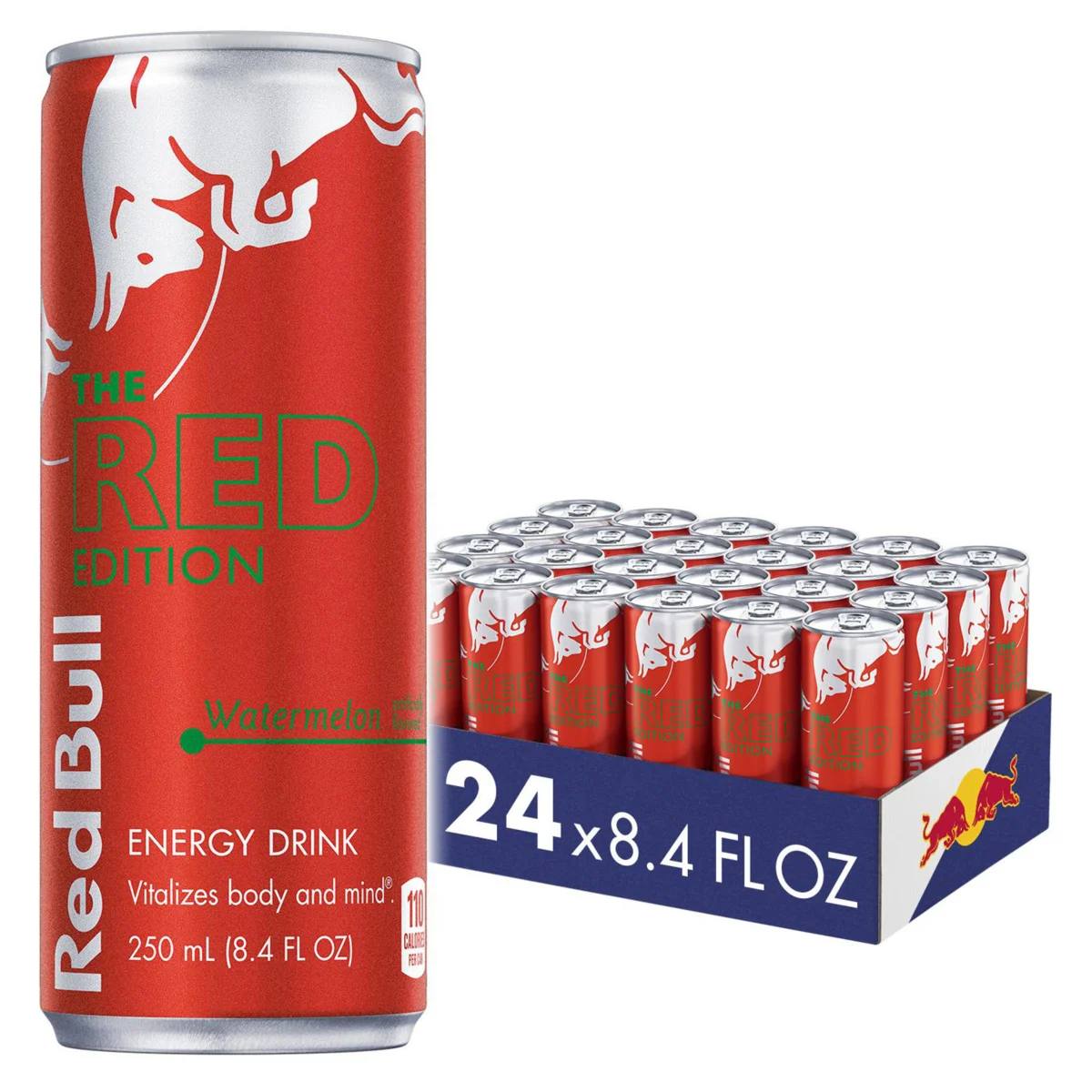 Red Bull Red Edition Energy Drink, Watermelon, 8.4 fl oz, 24 ct - Image 4