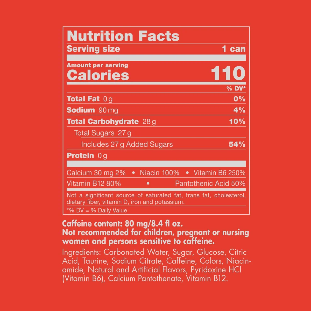 Red Bull Red Edition Energy Drink, Watermelon, 8.4 fl oz, 24 ct - Image 6