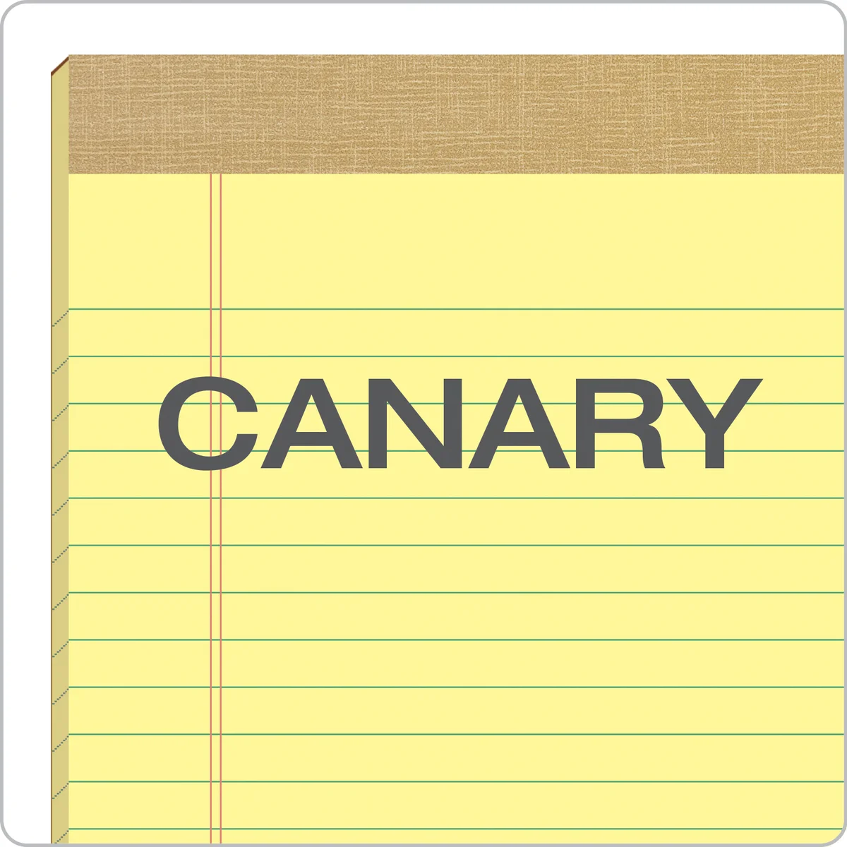 TOPS Junior Legal Notepad, Legal Ruled, Canary Yellow, 5 in x 8 in, 50 Sheets, 24 Pads - Image 6