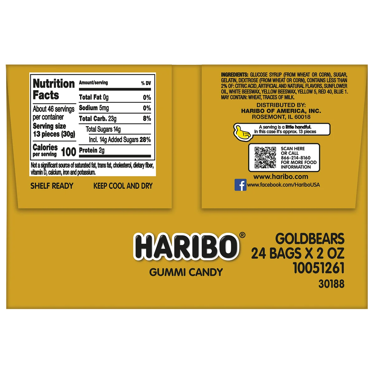 Haribo Goldbears Gummi Candy, 2 oz, 24 ct - Image 5