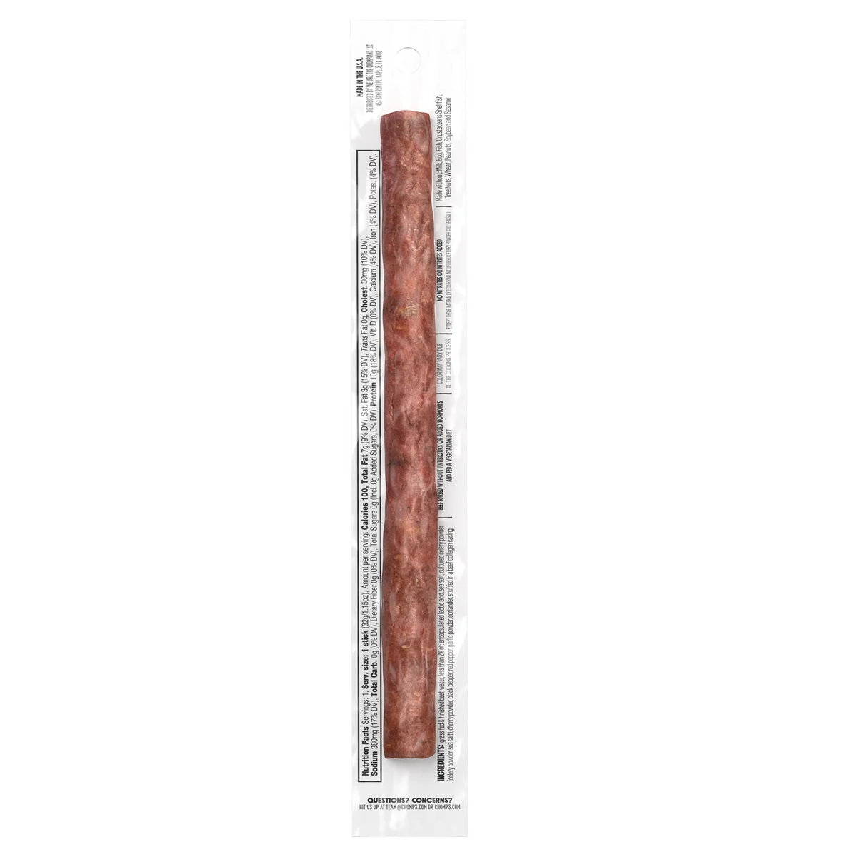 Chomps Original Beef Sticks, Mild, 1.15 oz, 12 ct - Image 3