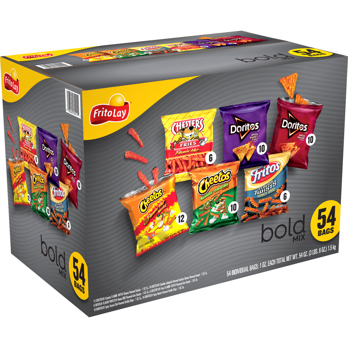 Frito-Lay Bold Mix, Variety Pack, 1 oz, 54 ct - Image 4
