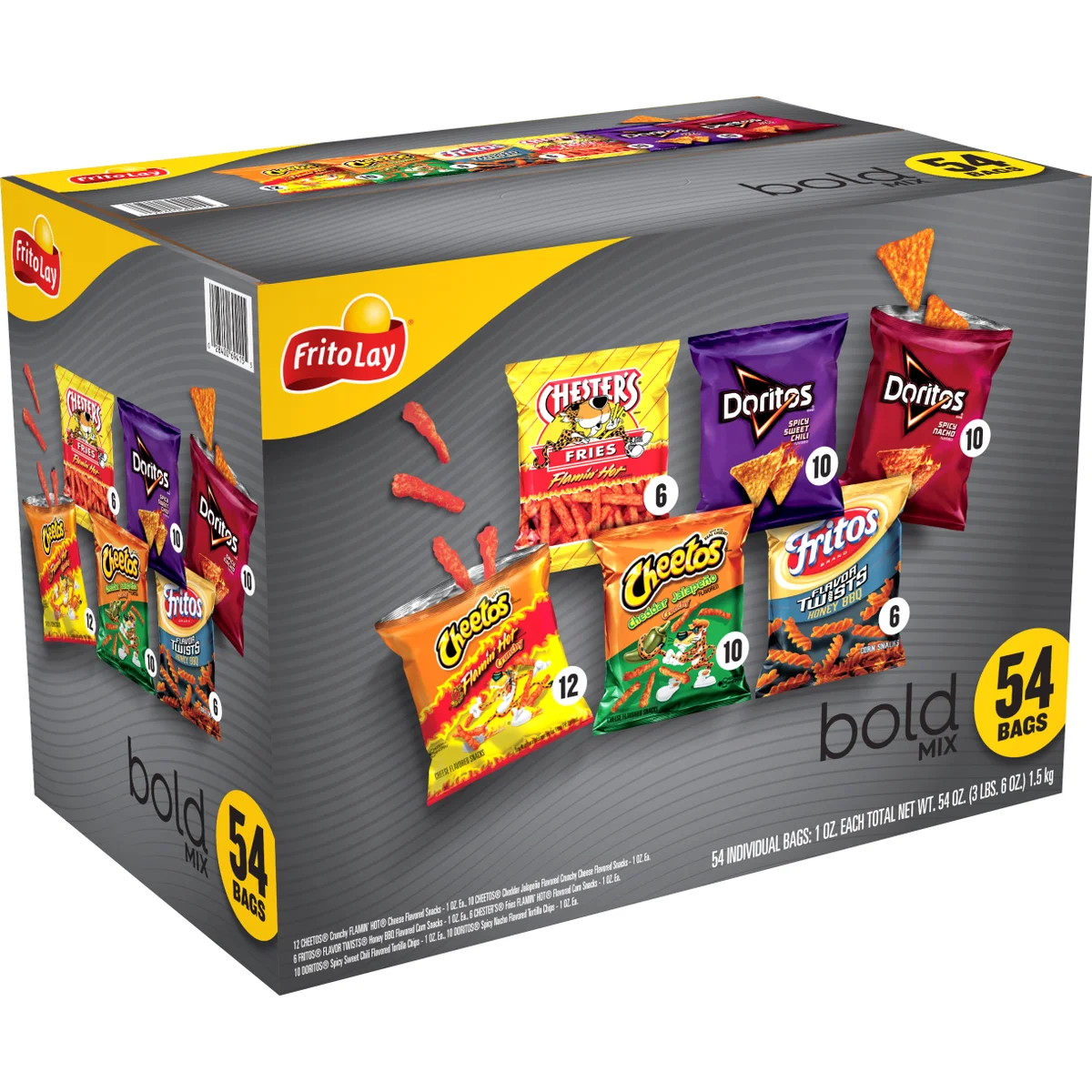 Frito-Lay Bold Mix, Variety Pack, 1 oz, 54 ct - Image 2