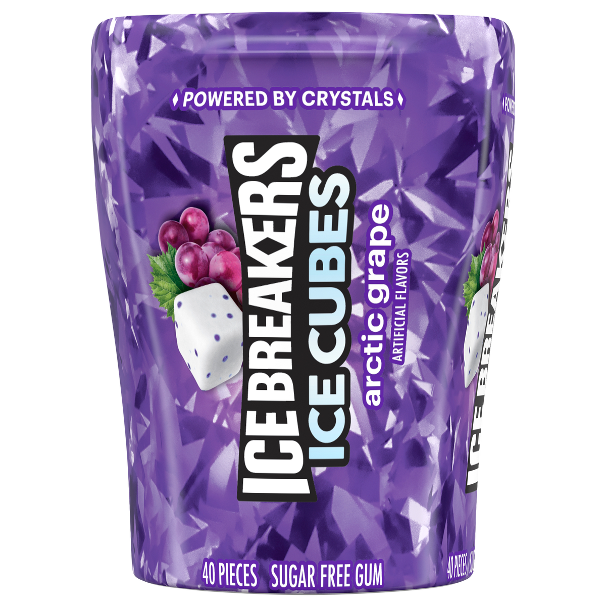 Ice Breakers Ice Cubes Sugar Free Gum, Arctic Grape, 40 pieces, 4 ct - Image 2