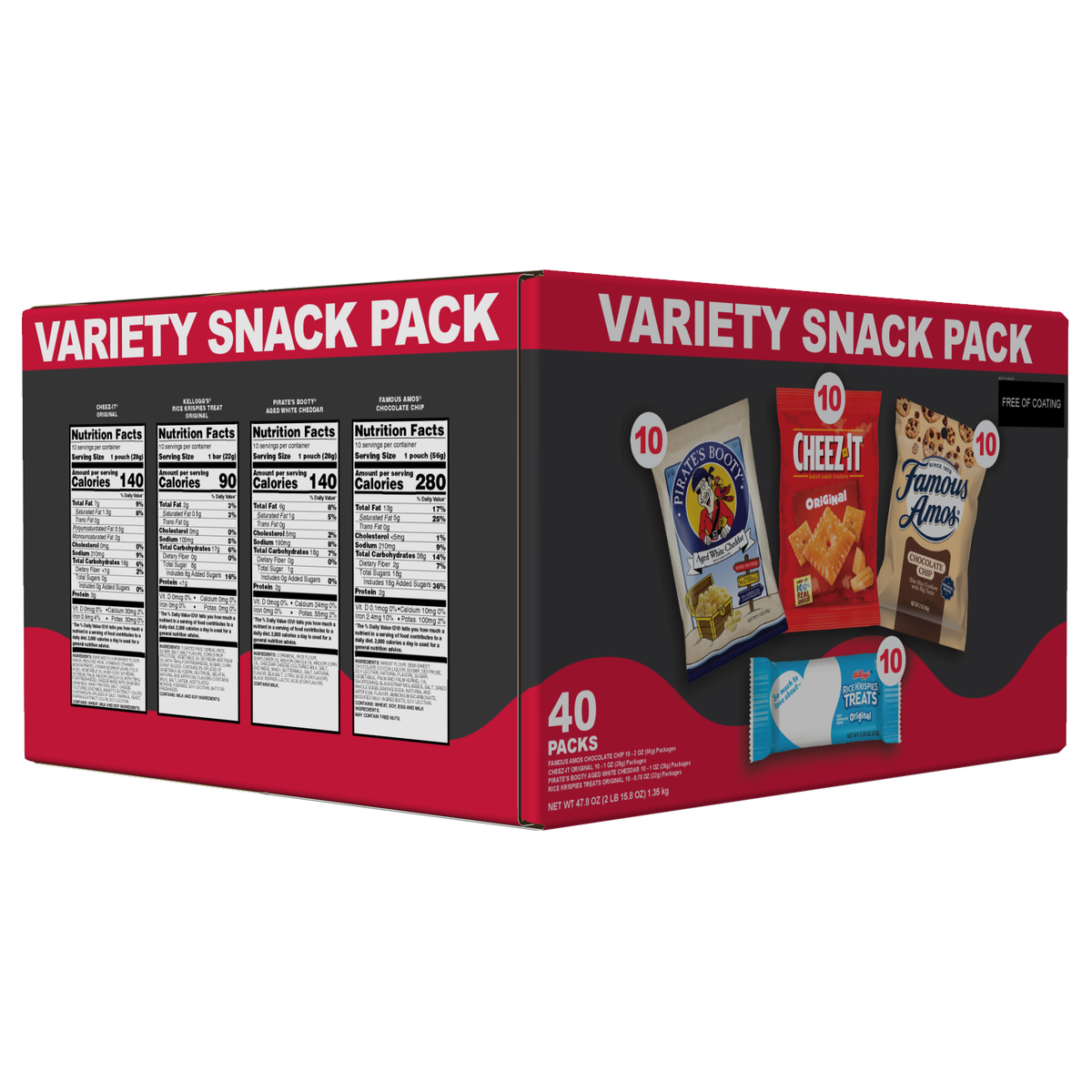 Variety Snack Pack, 40 ct