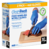 Clear-Touch Food Handling Nitrile Gloves, Extra-Large, Blue, 460 ct