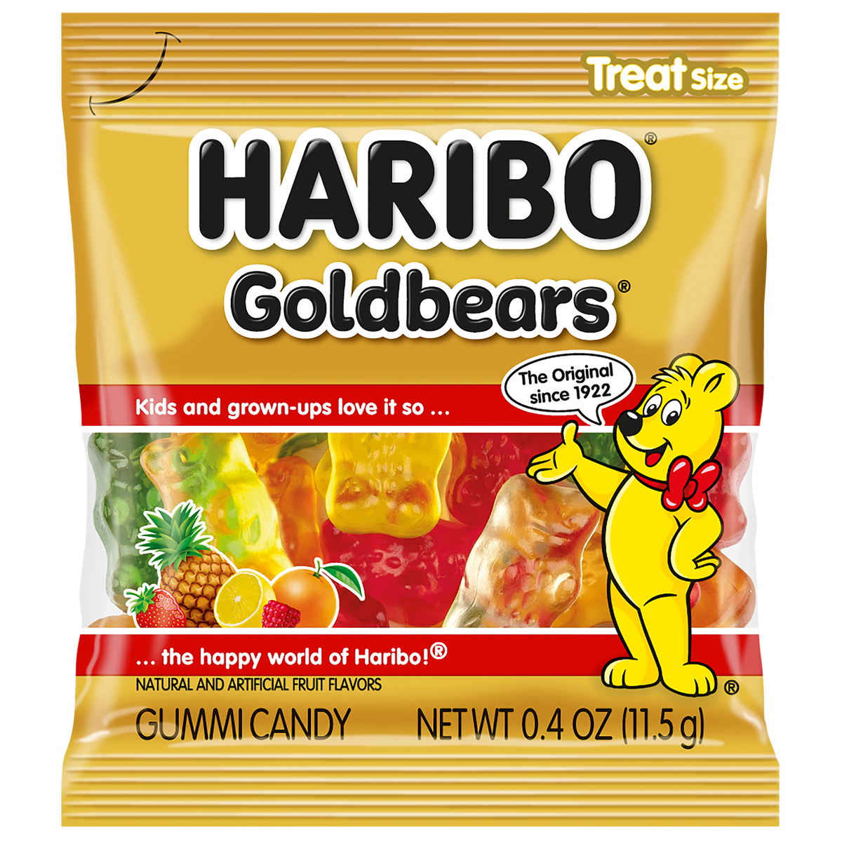 Haribo Goldbears Gummi Candy, Mini Bags, 0.4 oz, 125 ct - Image 3