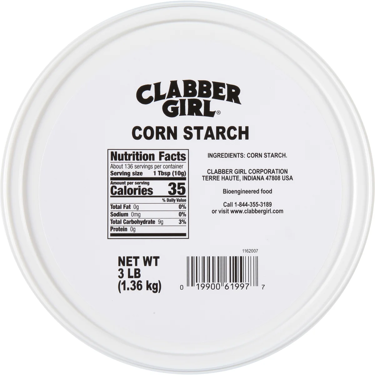 Clabber Girl Corn Starch, 3 lbs - Image 3