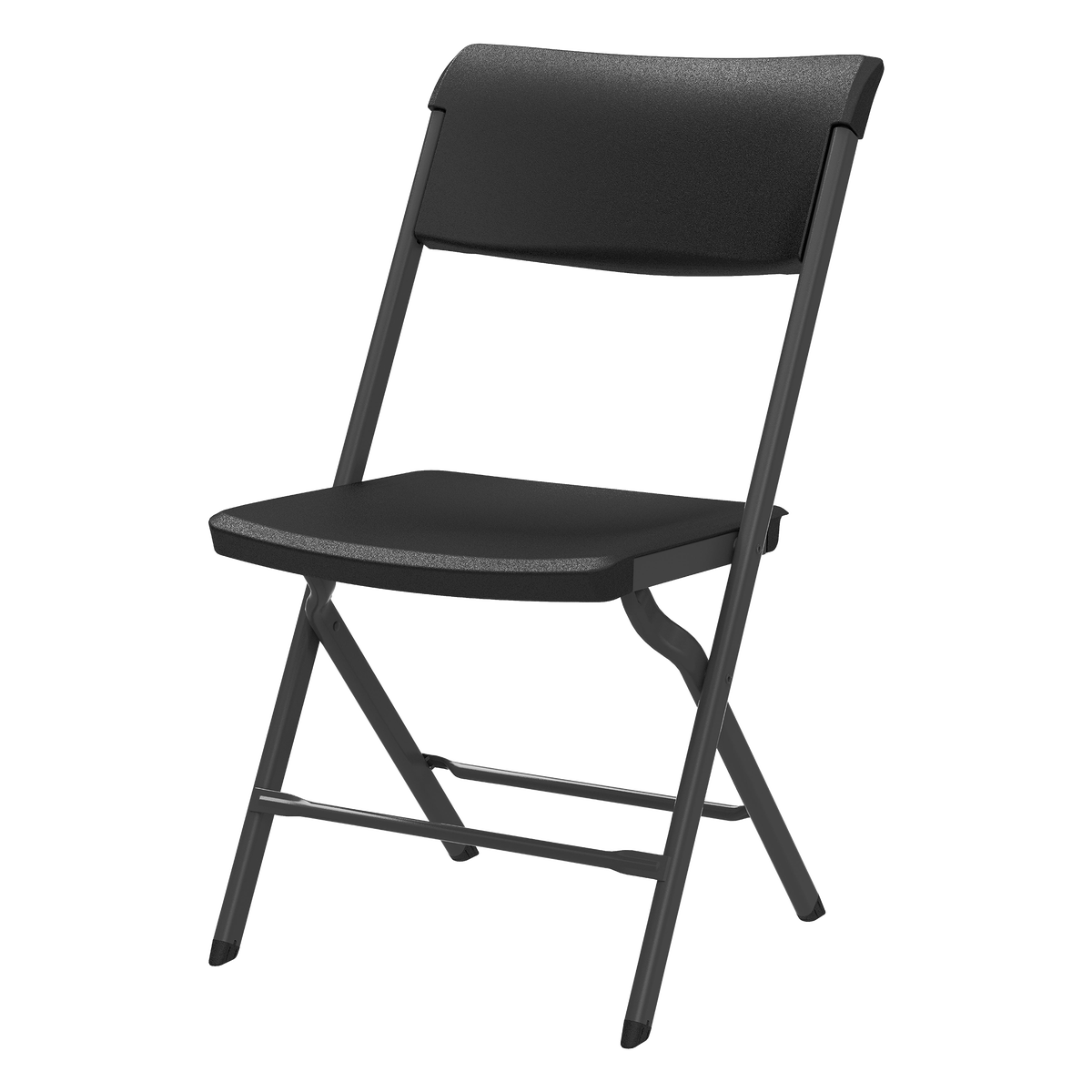 Lifetime Commercial Folding Chair, Bypass Frame, Black - Image 2
