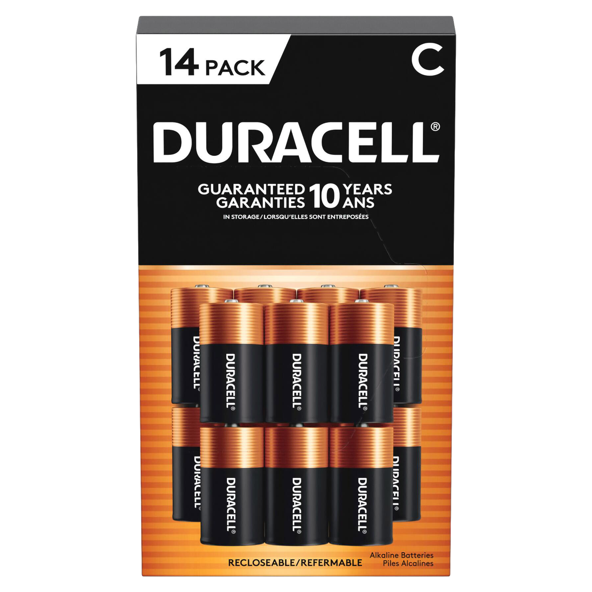 Duracell Coppertop Alkaline C Batteries, 14 ct