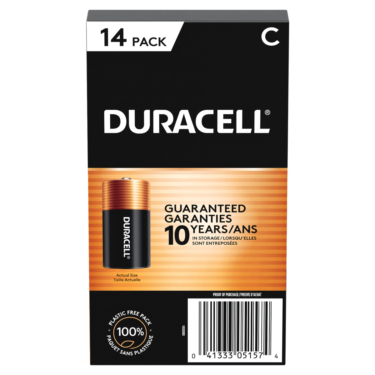 Duracell Coppertop Alkaline C Batteries, 14 ct - Image 2