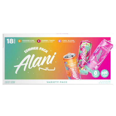 Alani Nu Energy Drink, Summer Pack, 12 oz, 18 ct