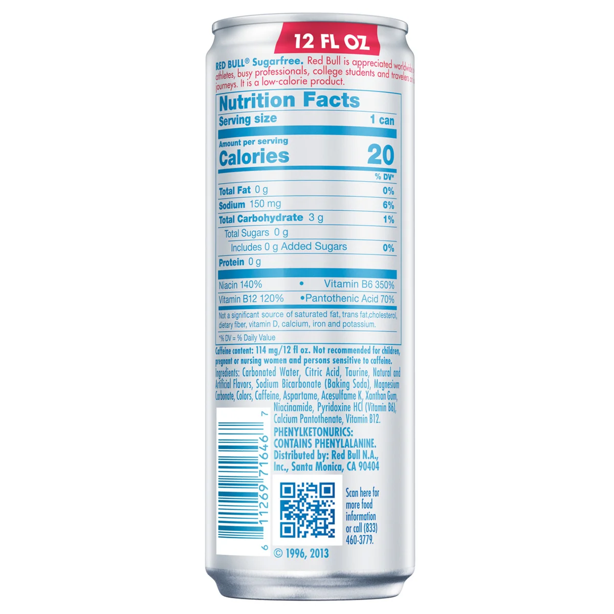 Red Bull Energy Drink, Sugar Free, 12 fl oz, 24 ct - Image 5