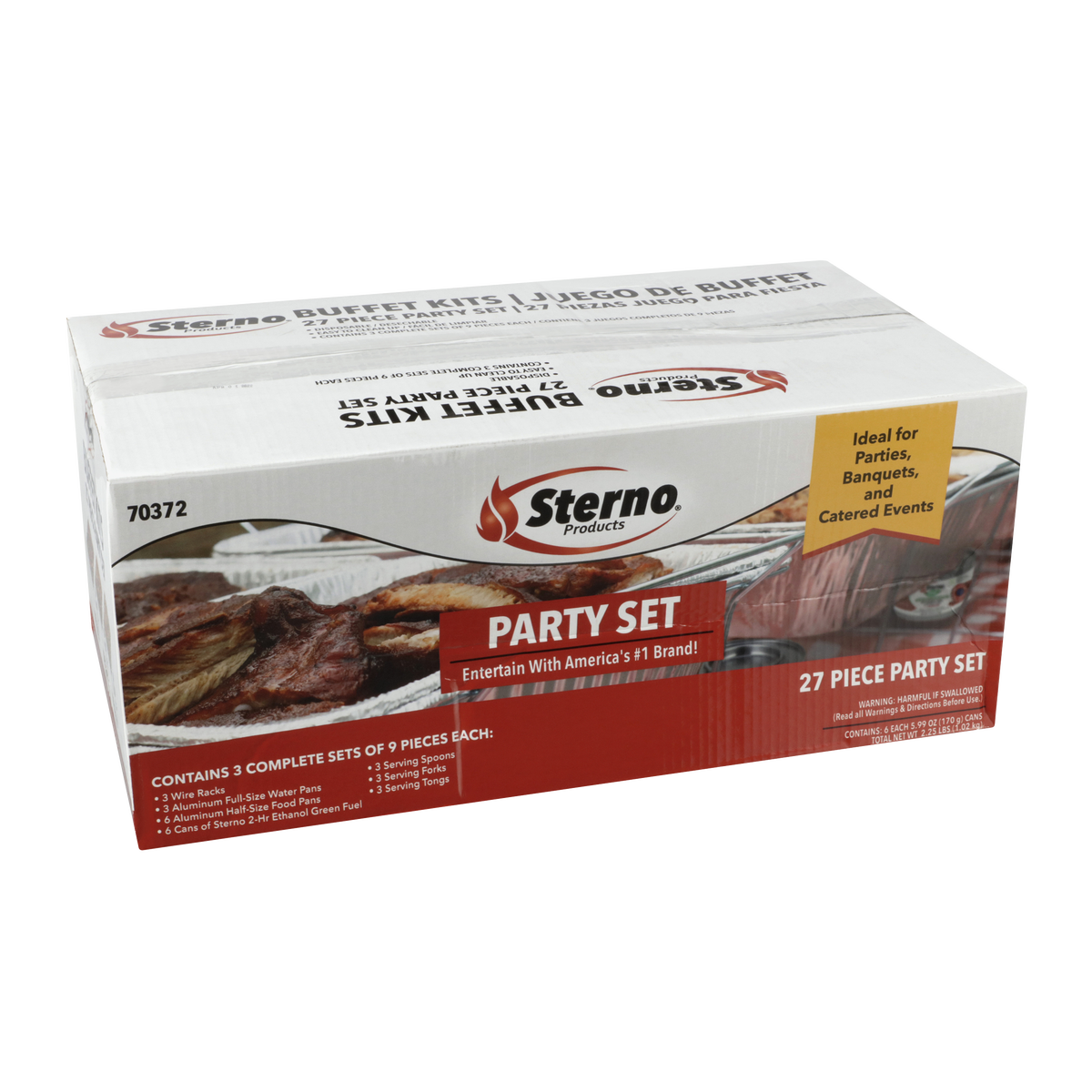 Sterno Buffet Kit, Party Set, 27 pieces