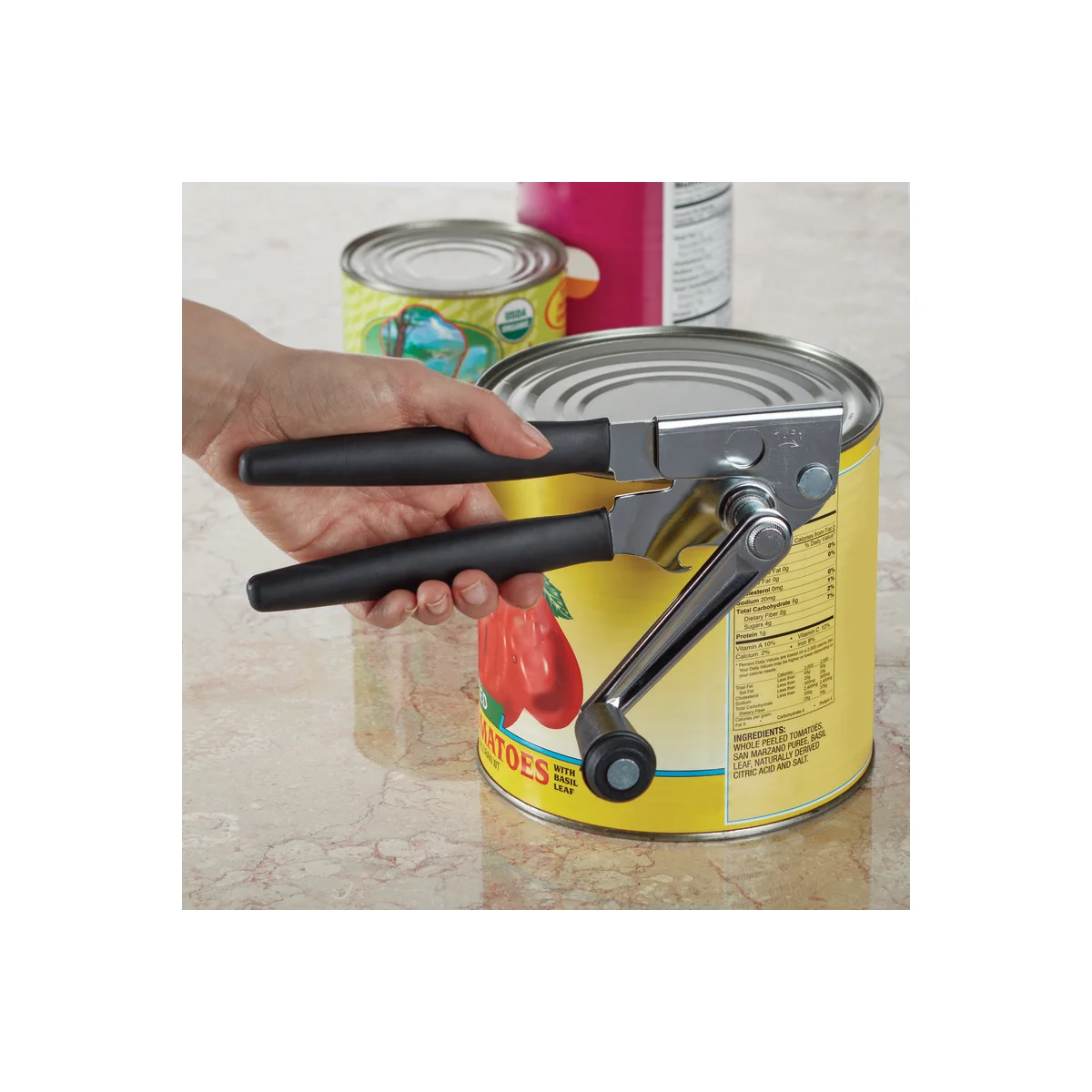 Swing-A-Way Crank Turn Handle Can Opener, Black - Image 4