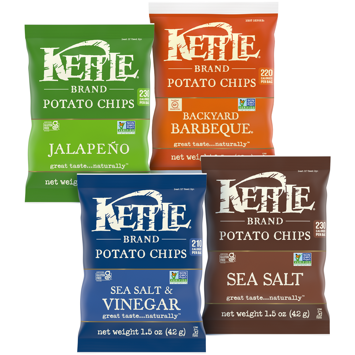 Kettle Chip Brand Potato Chips, Variety Pack, 1.5 oz, 36 ct - Image 2