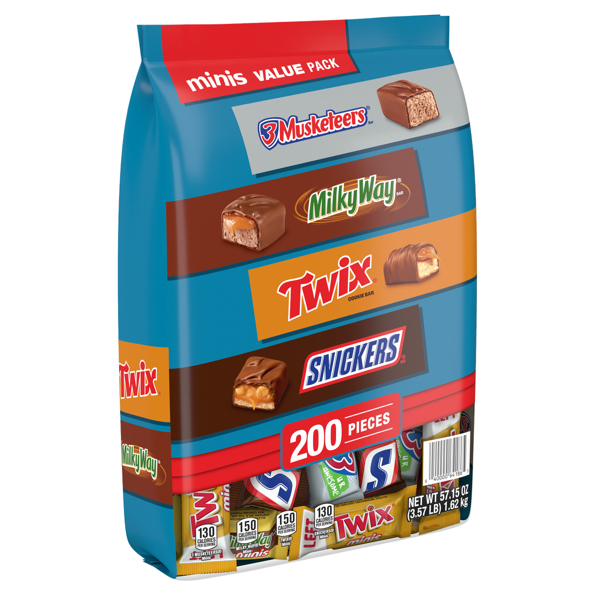 Mars Minis Chocolate Candy, Variety Pack, 200 ct - Image 2