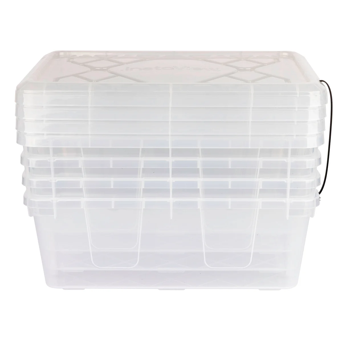 Greenmade InstaView Stackable Storage Bin, 13 Quart, Clear, 4 ct - Image 4