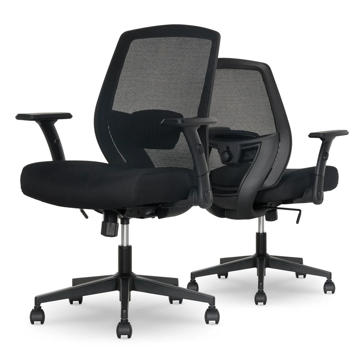 True Innovations ErgoRest Mesh Office Chair with Memory Foam Seat - Image 2