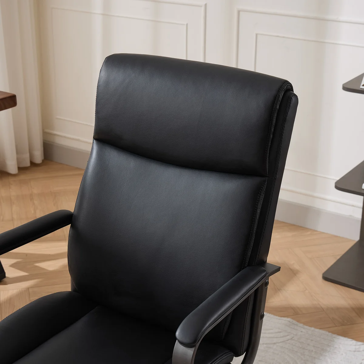 True Innovations Modern Mid-Back Office Chair, Black - Image 5