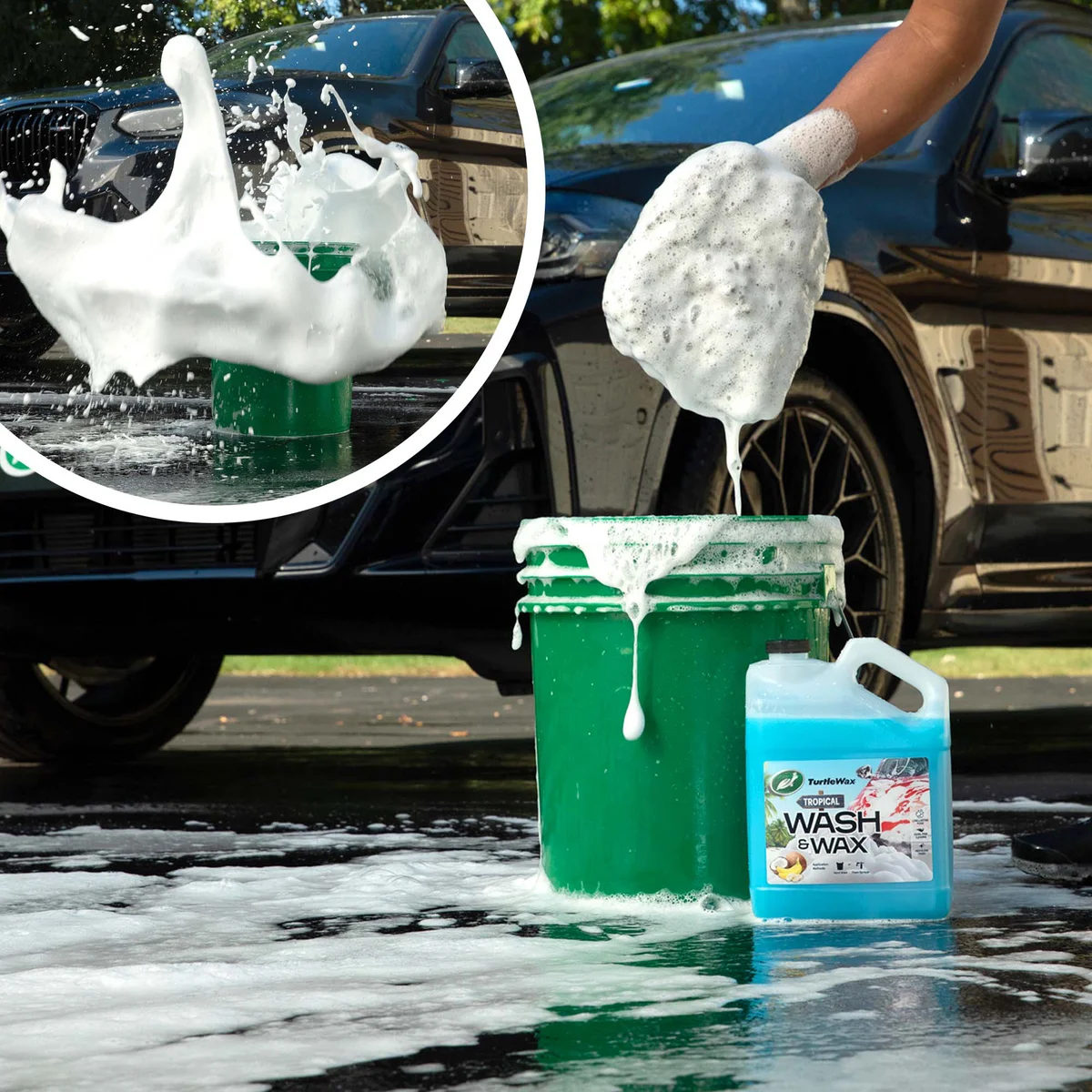 TurtleWax Car Wash and Wax, Coconut Banana, 128 fl oz - Image 3