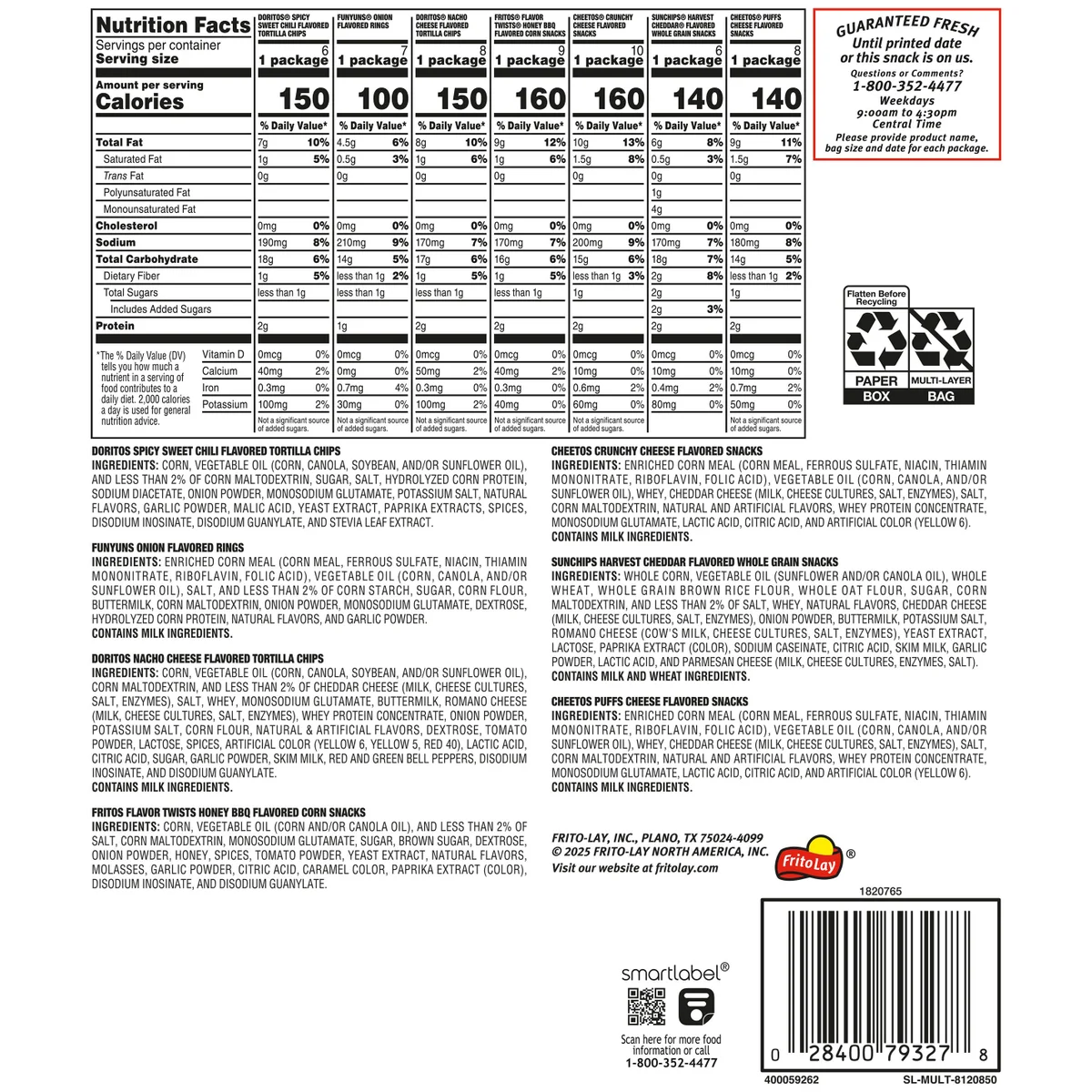Frito-Lay Flavor Mix, Variety Pack, 54 ct - Image 2