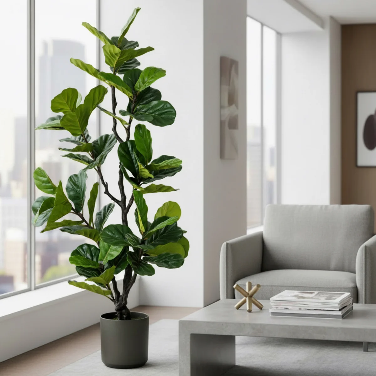 Greenmade Faux 6-1/2' Fig Tree - Image 6