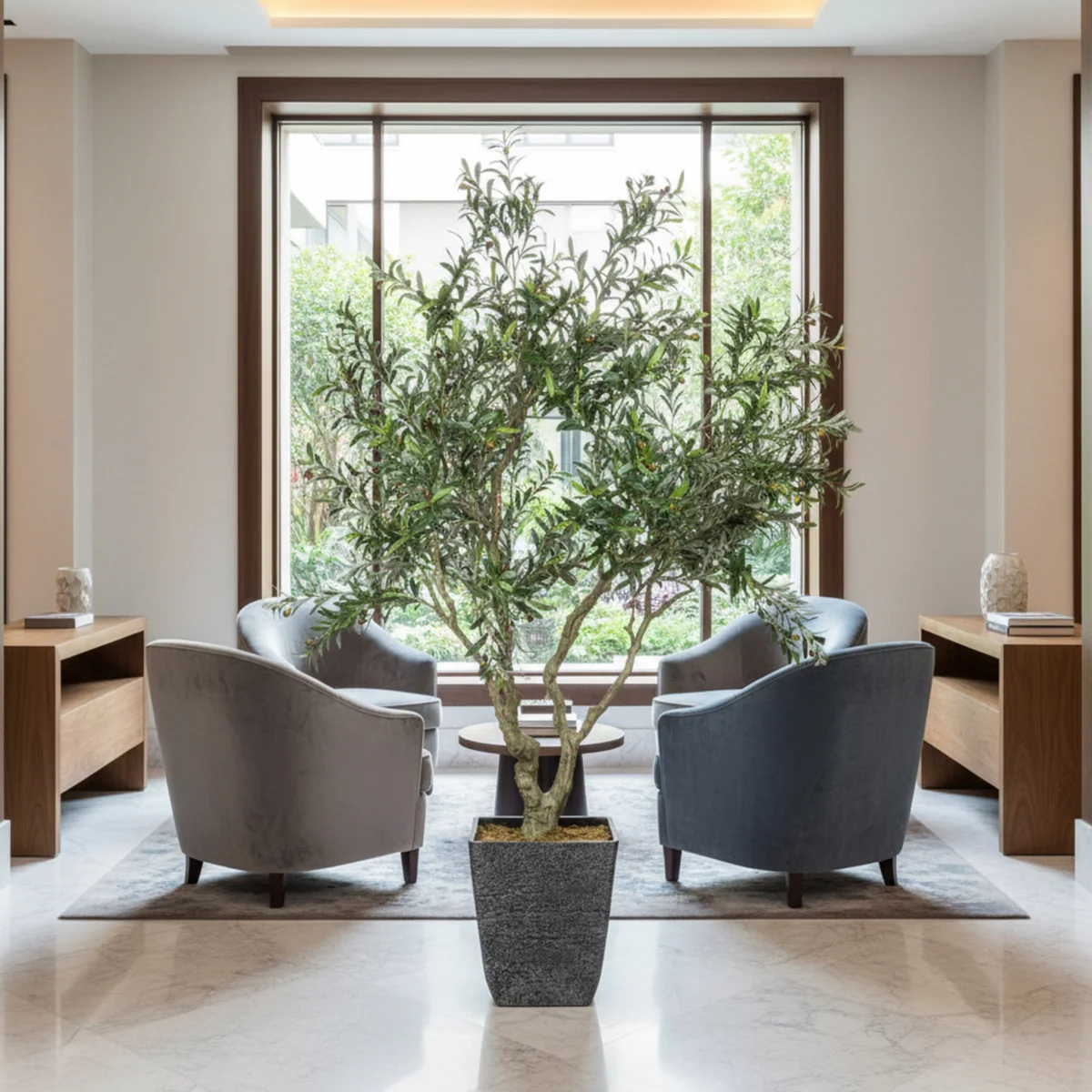 Greenmade 8' Faux Olive Tree - Image 6