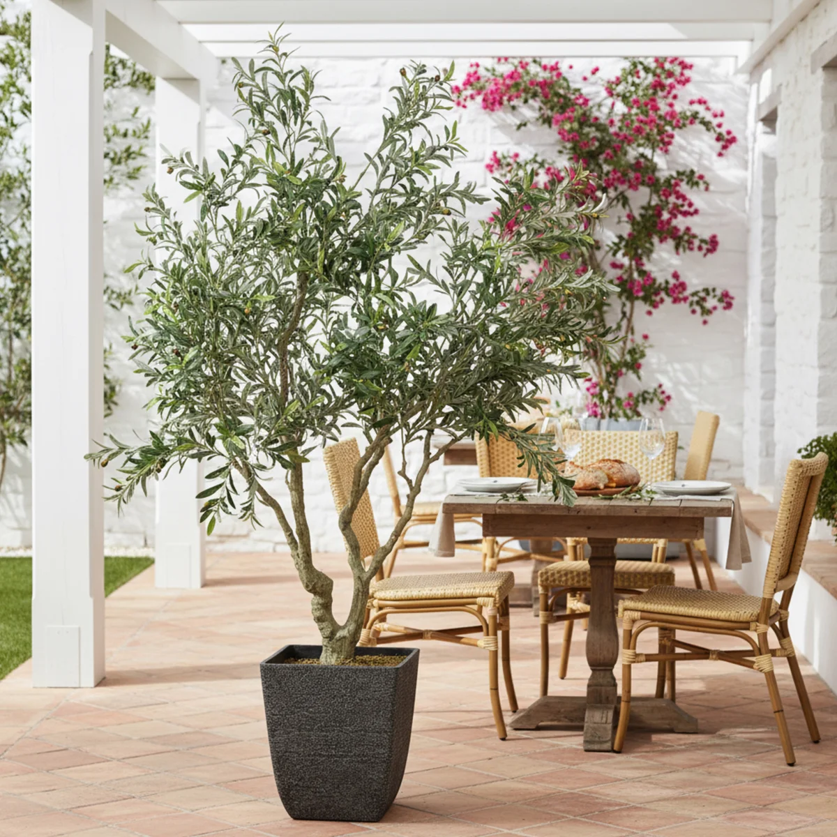 Greenmade 8' Faux Olive Tree - Image 8