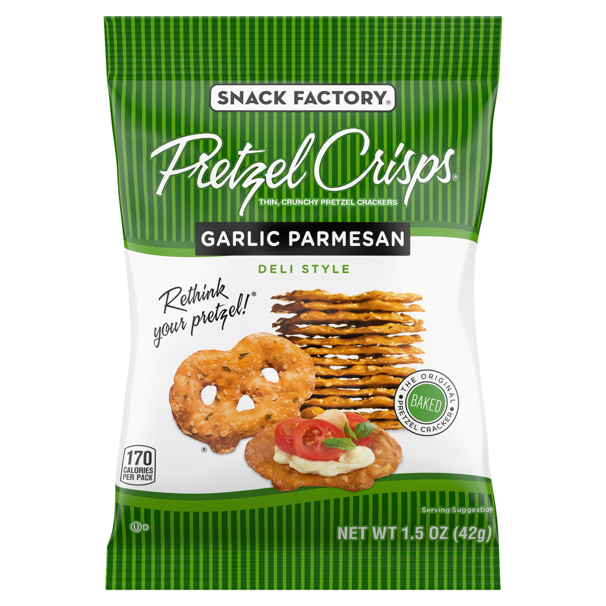 Snack Factory Pretzel Crisps, Variety Pack, 1.5 oz, 24 ct - Image 4