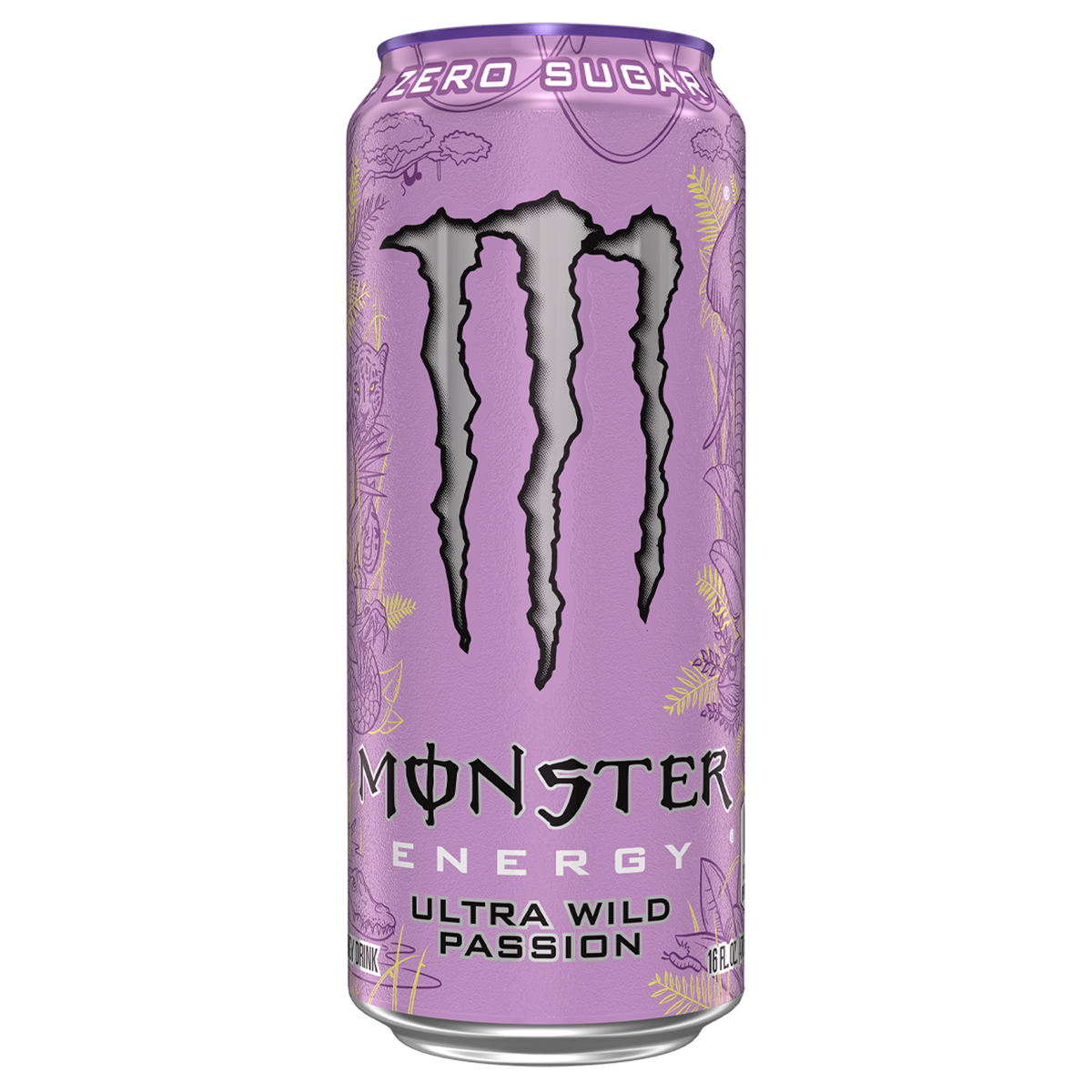 Monster Energy Drink, Zero Sugar, Ultra Wild Passion, 16 fl oz, 24 ct