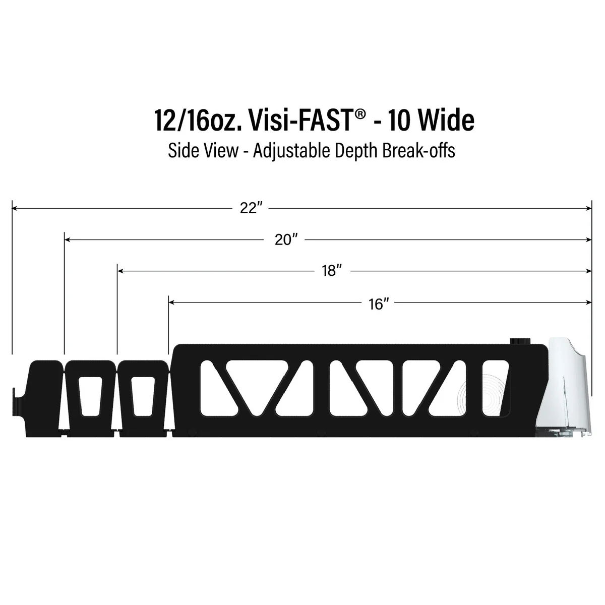 Visi-FAST Self-Pushing Drink Organizers, 12-16 oz, 2 ct - Image 7