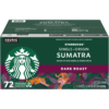 Starbucks Sumatra Single-Origin Coffee, Dark Roast, Keurig K-Cup Pods, 72 ct